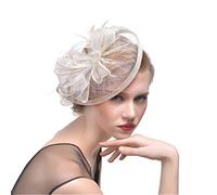 YTBHSHXZ， Cappelli da sposa con clip, for donne, for matrimonio, accessori for capelli da sposa, for cocktail, tè e feste.(Black)
