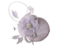 YTBHSHXZ， Cappello da sposa con fermaglio for capelli, da donna, for cocktail party, da sposa, da donna, cappelli in rete, copricapo(Iris)