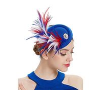 YTBHSHXZ， Cappello da sposa da donna, con piume, for feste e accessori for capelli.(As picture2)