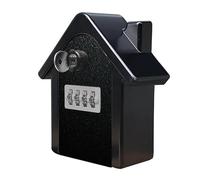 YTBHSHXZ, Cassaforte for chiavi di sicurezza da parete, cassetta di sicurezza for chiavi con codice reimpostabile, cassaforte for chiavi da esterno(Black)
