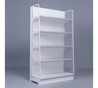 YTBHSHXZ, Cestino for frutta e verdura a 5 ripiani for cucina, espositore salvaspazio for scaffali del supermercato con etichette, design regolabile(White,190 x 93cm//74.8x36.6in)