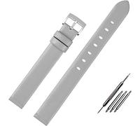 YTBHSHXZ Cinturino for orologio da donna in morbida pelle Leat, cinturino sottile in 12 mm, polso for, accessori for orologi(Gray Sk)