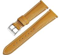 YTBHSHXZ Cinturino for orologio in pelle vintage da 20 mm, 22, 24, cinturini for a sgancio rapido for cinturino di ricambio for(Yellow Brown,20mm)