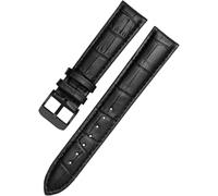 YTBHSHXZ Cinturino in pelle for orologio da 10 mm a 24, cinturino polso for uomo e donna, accessori di ricambio for orologi(Black Black,24mm)
