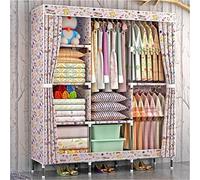 YTBHSHXZ con 3 aste appendiabiti e 6 ripiani, facile veloce da installare, pieghevole, utilizzato in camera letto, studio, scarpe, vestiti, A/E