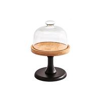 YTBHSHXZ， Coperchio alto for vassoio for torta Coperchio for torta in vetro trasparente for ottenere il punto Alzata for dessert Espositore for pane Vassoio for torta
