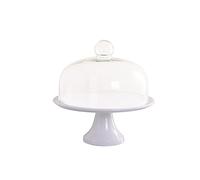 YTBHSHXZ， Copertura in vetro ceramico Torta alta Tavolo da dessert Multiuso Tè pomeridiano Espositore for torte Vassoio for pasticceria nuziale Vassoio for torta(S)