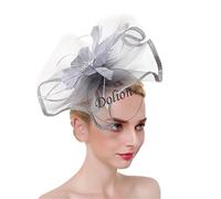 YTBHSHXZ， Copricapo da sposa for donna, copricapo da chiesa, copricapo da sposa for donna, fermaglio for capelli, accessori for capelli for feste e cene(Marron)