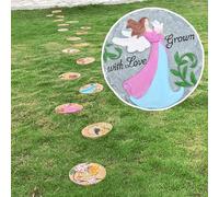 YTBHSHXZ, Decorazione Circolare da Giardino Vibrante, Pietra Decorativa for Interni tridimensionali o pavimentazione for Cortili(Style1,2PCS)