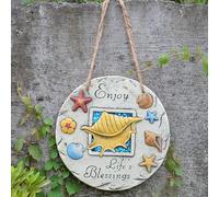 YTBHSHXZ, Decorazione murale con Motivo a Stelle Marine e Conchiglie, con spago, pavimentazione Antiscivolo for vialetti e Giardini(Conch)