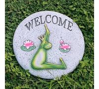 YTBHSHXZ, Decorazioni for vialetti da Esterno con Stampe di Animali Divertenti, gradini in Pietra, for aiuole e Cortili, Resistenti alle intemperie(Style2)