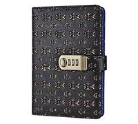 YTBHSHXZ Diario personale aziendale in pelle con codice di blocco, blocco note spesso, prodotti di cancelleria, diario regalo personalizzato(E)