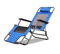 YTBHSHXZ Divano da ufficio, sedia for donna incinta, balcone, casa, tempo libero, a dondolo for anziani, pieghevole multifunzione, può trasformarsi in un letto, 3 colori opzionali(Blue,80cm)