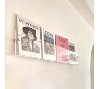 YTBHSHXZ, Espositore for brochure in acrilico trasparente da parete, moderno porta giornali da parete(60cm(23 5/8"))
