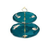 YTBHSHXZ Espositore for cupcake staccabile con manico in metallo, vassoio for dolci da tè pomeridiano, supporto for torte