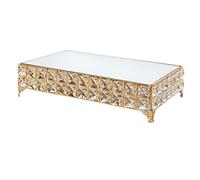 YTBHSHXZ， Espositore for dessert in cristallo for matrimonio, espositore for ornamento, dessert, stand for tè freddo, organizer for cosmetici, vassoio for torta