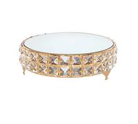 YTBHSHXZ， Espositore for dessert in cristallo for matrimonio, espositore for ornamento, dessert, stand for tè freddo, organizer for cosmetici, vassoio for torta
