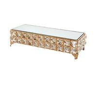 YTBHSHXZ， Espositore for dessert in cristallo for matrimonio, espositore for ornamento, dessert, stand for tè freddo, organizer for cosmetici, vassoio for torta