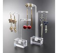 YTBHSHXZ, Espositore for gioielli in acrilico, espositore for gioielli in argento, espositore for orecchini in giada(C 2pcs)