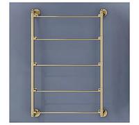 YTBHSHXZ, Espositore for sciarpe for cravatte, supporto a parete for mensola for bobina di nastro di ferro bianco/oro/nero, supporto for organizer for carta da regalo for negozio ufficio(Gold,80x75cm/