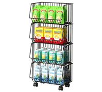 YTBHSHXZ, Espositore for snack a 4 livelli, scaffali indipendenti for supermercati for armadietti da cucina for ufficio, dispensa, negozi al dettaglio, dormitorio(51x25x83cm)