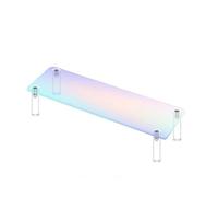 YTBHSHXZ, Espositore portaoggetti in acrilico a 2/3 livelli, espositore colorato for profumi, espositore fai da te(Colorful 1 Tier,30cm)
