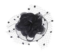 YTBHSHXZ， Fascinators, fermagli for cappelli, accessori for capelli da donna, veli con fermagli for cappelli, forcine for capelli, copricapi da cocktail party(Black)