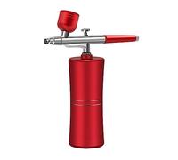YTBHSHXZ, Mini pistola a spruzzo for vernice, ricaricabile, portatile, mini compressore d'aria, kit aerografo, aerografo for nail art, tatuaggi, artigianato, torte, nebulizzatore(Rosso)