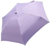 YTBHSHXZ ombrello, Ombrello a 6 stecche antivento anti-ultravioletti, piccolo, leggero, resistente, mini, pieghevole(Purple)