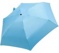 YTBHSHXZ ombrello, Ombrello a 6 stecche antivento anti-ultravioletti, piccolo, leggero, resistente, mini, pieghevole(Blue)