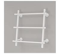 YTBHSHXZ, Organizzatore for nastri/carte da regalo, for sciarpe, a 3 livelli, espositore for asciugamani in metallo con montaggio a parete, for torte/fiori/negozio di articoli da regalo(White,65x60cm/