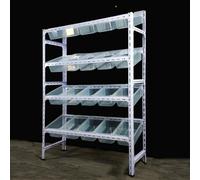 YTBHSHXZ, Organizzatore for scaffali for snack a 4/5 livelli, scaffale for alimenti in acciaio for la cucina del supermercato, mercati agricoli, dispensa, generi alimentari(5tier)