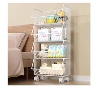 YTBHSHXZ, Organizzatore for scaffali for snack, salva cestino for snack for armadietti da cucina for ufficio, dispensa, negozi al dettaglio, dormitorio(White,Large)