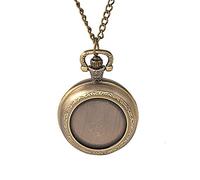 YTBHSHXZ orologio da tasca e catena, Orologio da tasca retrò classico di medie dimensioni Modello semplice e generoso con superficie posteriore ribaltabile con collana