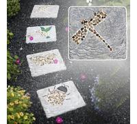 YTBHSHXZ, Pavimentazione Rettangolare for vialetti con ciottoli levigati, Pietra Decorativa in Stile Rustico for Prati/Giardini(Dragonfly)