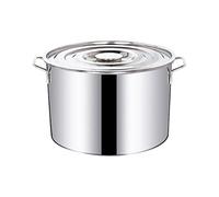 YTBHSHXZ Pentola for verdure in acciaio inox con coperchio, adatta all'induzione, conduzione rapida del calore, a tutti i fornelli(45cm*24cm(37L))