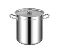 YTBHSHXZ Pentola profonda for verdure in acciaio inox con coperchio, adatta a tutti i fornelli(45 * 45cm(70L))