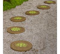 YTBHSHXZ, Pietre Decorative da Giardino Resistenti alle intemperie da 13", Pietra Rotonda Resistente for aiuole e Cortili(6 PCS)