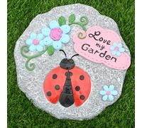 YTBHSHXZ, Pietre Decorative for Esterni Vivaci, Pietre Decorative for aiuole, gradini e vialetti in Resina Ecologica(Ladybug,3PCS)