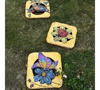 YTBHSHXZ, Pietre Decorative for sentieri da Giardino con Stampe di Piccoli Animali, for Esterni, for Prati, patii e sentieri.(1 Pack)
