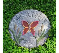 YTBHSHXZ, Pietre Decorative for vialetti e sentieri in Resina dimensionale for Prati, Pietre Decorative Multicolori for Giardini(Red)