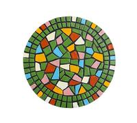 YTBHSHXZ, Pietre Decorative Rotonde Multicolori for vialetti, pavimentazione Decorativa in Resina Ecologica for vialetti Esterni(Green)