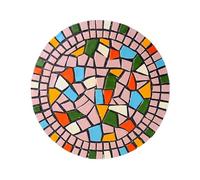 YTBHSHXZ, Pietre Decorative Rotonde Multicolori for vialetti, pavimentazione Decorativa in Resina Ecologica for vialetti Esterni(Pink)