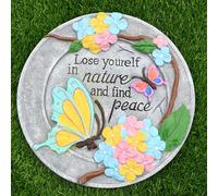 YTBHSHXZ, Pietre for camminamenti da Esterno con Motivo a Coccinella, Farfalla, Resina Ecologica for abbellire Il Paesaggio.(Butterfly,3PCS)