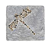 YTBHSHXZ, Pietre for pavimentazione da Giardino, for vialetti, for Decorazioni da Giardino con Motivi a Forma di Uccellino/Libellula/Coccinella/Farfalla.(Dragonfly,4PCS)