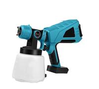 YTBHSHXZ, Pistola a spruzzo elettrica senza fili da 18 V e 1500 W, spruzzatore di vernice ad alta potenza for mobili for auto, rivestimento in acciaio, aerografo for batteria da 18 V