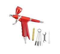 YTBHSHXZ, Pistola aerografo a doppia azione, facile da pulire, 20-40 cc, grilletto da 0,3 mm, penna spray semplice(B Red)