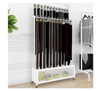 YTBHSHXZ, Porta cinture autoportante su ruote - espositore for cravatte, espositore portatile for cravatte/biancheria intima/calzini con struttura in ferro commerciale con cestello portaoggetti inferi