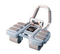 YTBHSHXZ, Rullo addominale Rullo for esercizi addominali da interno Ruota di supporto for il fitness 4 ruote auto-rimbalzanti(Blue)