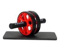 YTBHSHXZ, Ruota addominale con tappetino di protezione, rullo for allenamento addominale, attrezzatura for il fitness, maniglie in acciaio inossidabile(Rosso)